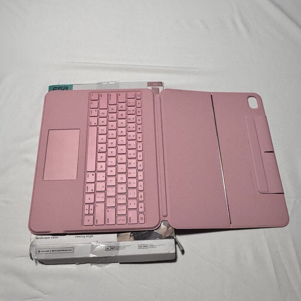 iPad Air 13 Inch Case with Keyboard,EST Ascend,Pink Magnetic Detachable Keyboard - Picture 4 of 9